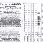 Menards 11 Percent Price Adjustment Rebate Form