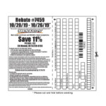 Menards Rebate Form April 2022