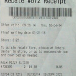 Lost Menards Receipt For Rebate